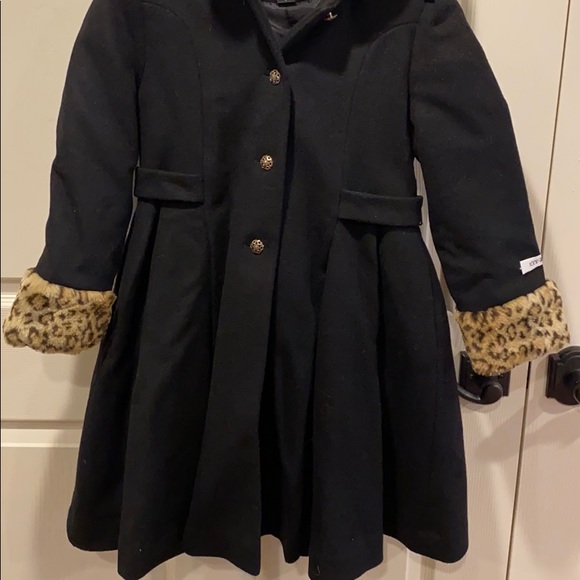 Girls Wool Rothschild Winter Dress Coat - Picture 4 of 7